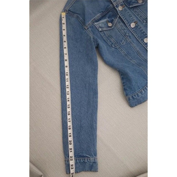 Hudson Jeans Classic Trucker Denim Jacket Blue Tahoe, Women’s Size S/M $215, NWT - Picture 11 of 16